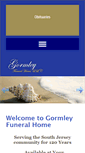 Mobile Screenshot of gormleyfuneralhomellc.com